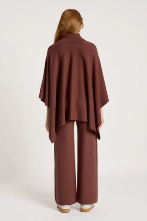 Eb & Ive Samira Poncho Mahogany