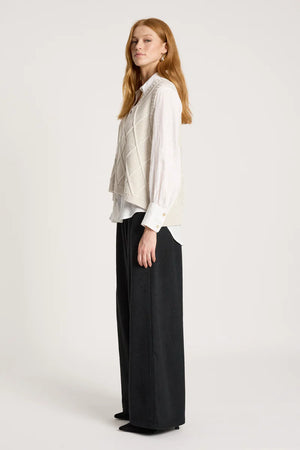 Eb & Ive Liora Knit Vest Bisque