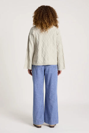 Eb & Ive Liora Crop Cardigan Bisque