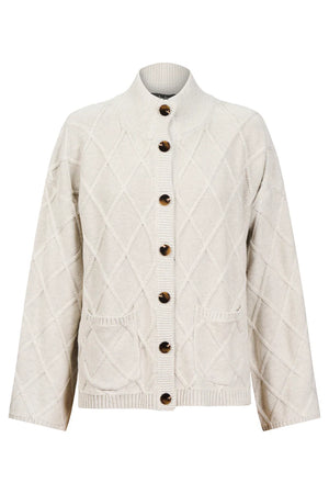 Eb & Ive Liora Crop Cardigan Bisque