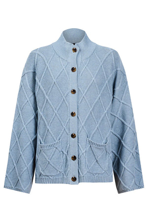 Eb & Ive Liora Crop Cardigan Lake