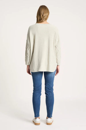 Eb & Ive Liora Relaxed Jumper Bisque