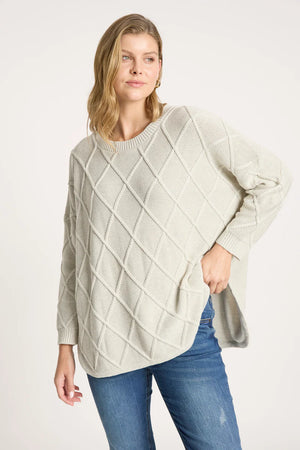 Eb & Ive Liora Relaxed Jumper Bisque