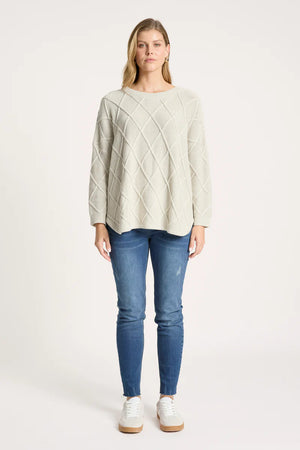 Eb & Ive Liora Relaxed Jumper Bisque