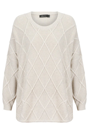 Eb & Ive Liora Relaxed Jumper Bisque