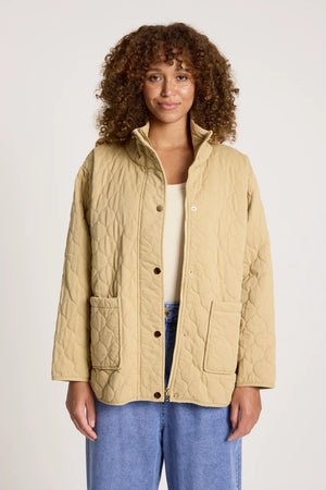 Eb & Ive Sansi Quilted Jacket Dune