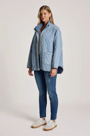 Eb & Ive Sansi Quilted Jacket Denim
