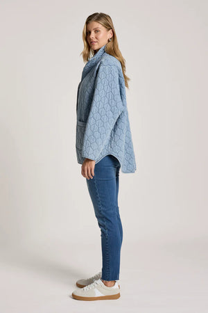 Eb & Ive Sansi Quilted Jacket Denim