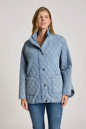 Eb & Ive Sansi Quilted Jacket Denim