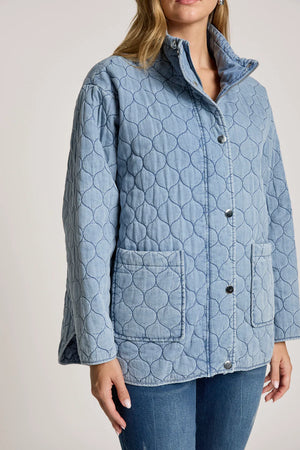 Eb & Ive Sansi Quilted Jacket Denim