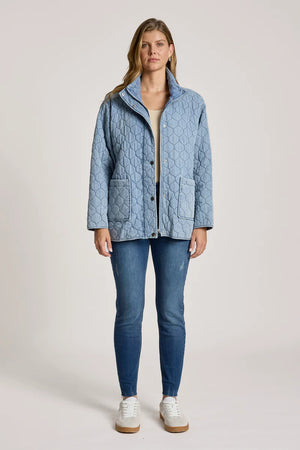 Eb & Ive Sansi Quilted Jacket Denim