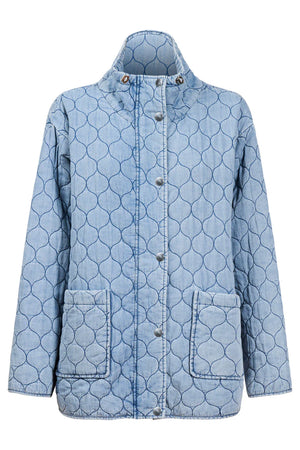 Eb & Ive Sansi Quilted Jacket Denim