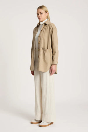 Eb & Ive Bodhi Denim Jacket Fawn