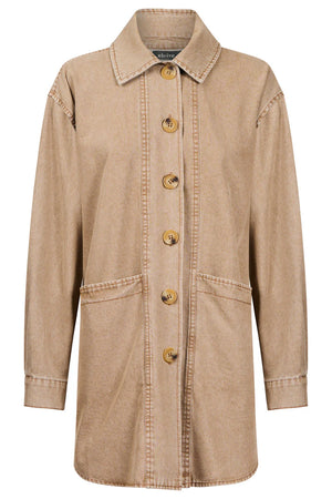 Eb & Ive Bodhi Denim Jacket Fawn