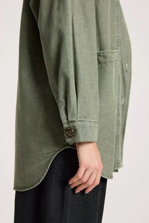 Eb & Ive Bodhi Denim Jacket Olive