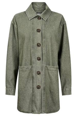 Eb & Ive Bodhi Denim Jacket Olive