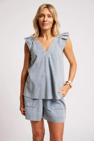 Eb & Ive Roam Top Denim