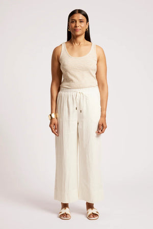 Eb & Ive Cove Relaxed Pant White