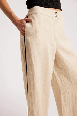Eb & Ive Maris Splice Pant Tusk / Black