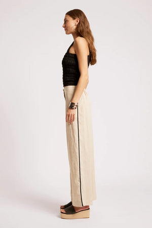 Eb & Ive Maris Splice Pant Tusk / Black