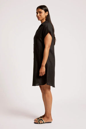 Eb & Ive Maris Shirt Dress Black