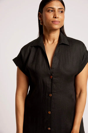 Eb & Ive Maris Shirt Dress Black