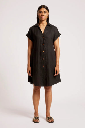 Eb & Ive Maris Shirt Dress Black