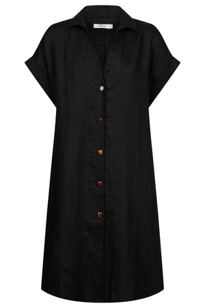 Eb & Ive Maris Shirt Dress Black