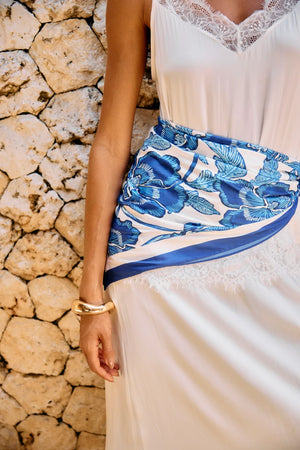 Eb & Ive Gaia Scarf - Azure