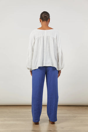 Isle Of Mine Panorama Tuck Blouse Dove