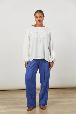 Isle Of Mine Panorama Tuck Blouse Dove