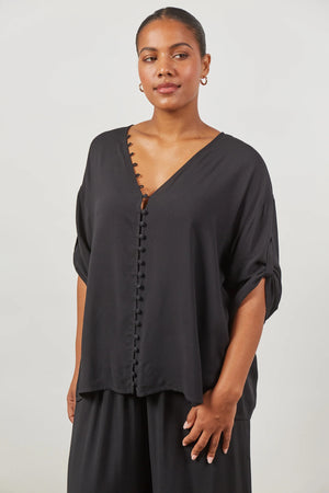 Isle Of Mine Euphoria Button Top Onyx