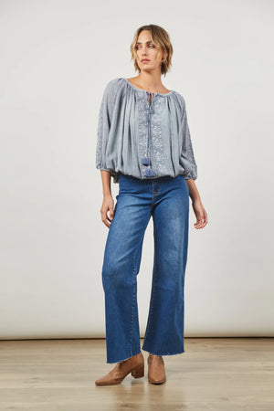 Isle Of Mine Entice Blouse Glacier