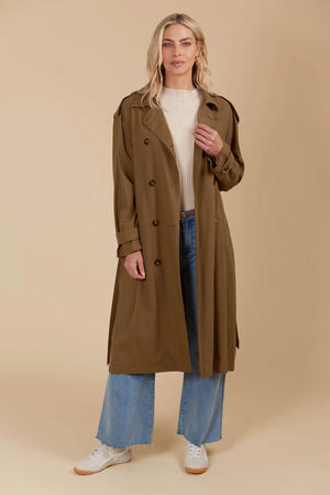Isle Of Mine Freya Trench Coat Toffee