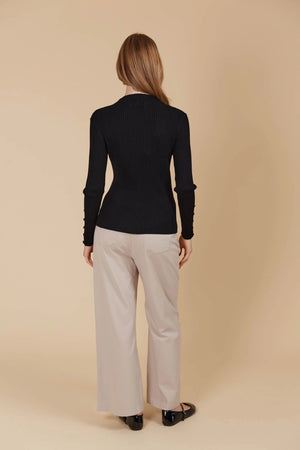 Isle Of Mine Juno Knit Top Onyx