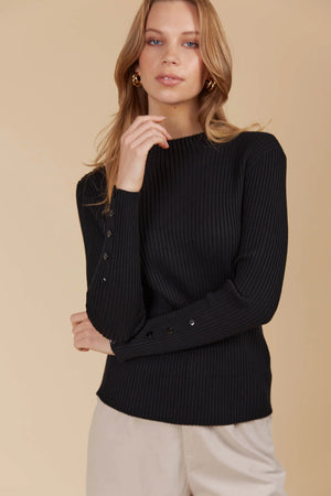 Isle Of Mine Juno Knit Top Onyx