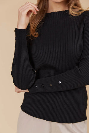 Isle Of Mine Juno Knit Top Onyx