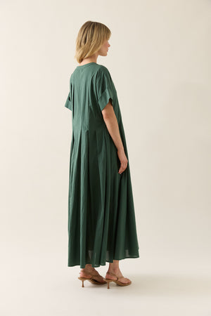 Isle of Mine Aurora Pleat Maxi Myrtle