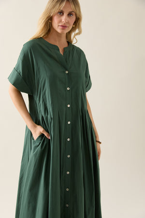 Isle of Mine Aurora Pleat Maxi Myrtle