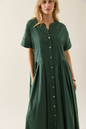 Isle of Mine Aurora Pleat Maxi Myrtle