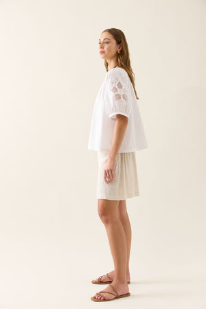 Isle of Mine Nilsa Button Top Lotus