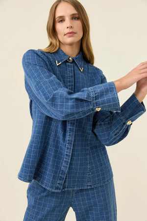 Isle Of Mine Sloane Denim Shirt Check