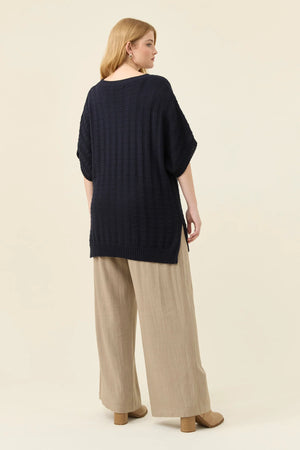 Isle Of Mine Sadie Knit Top Navy