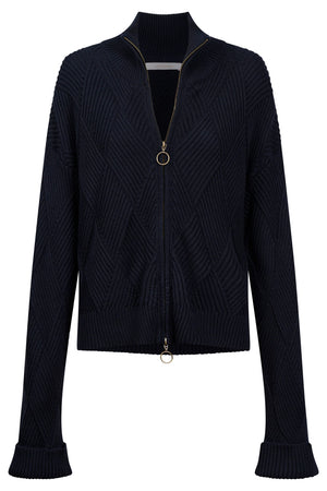 Isle Of Mine Sadie Zip Jumper Navy