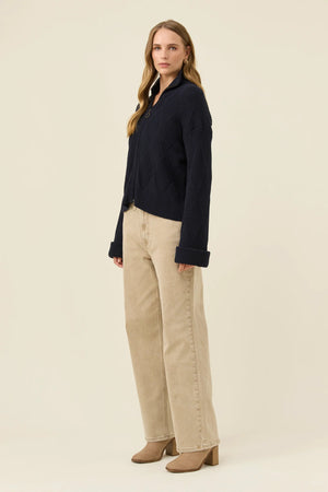 Isle Of Mine Sadie Zip Jumper Navy