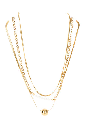 Isle Of Mine Navi Necklace Pearl Layered