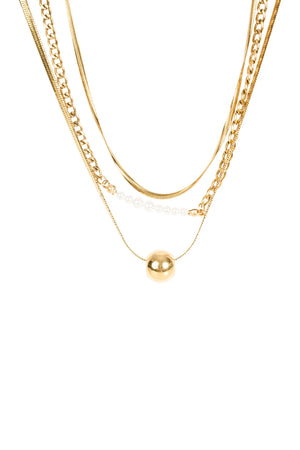 Isle Of Mine Navi Necklace Pearl Layered