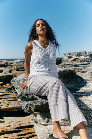 Isle Of Mine Mia Knit Top White