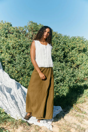 Isle Of Mine Anita Wrap Skirt Olive