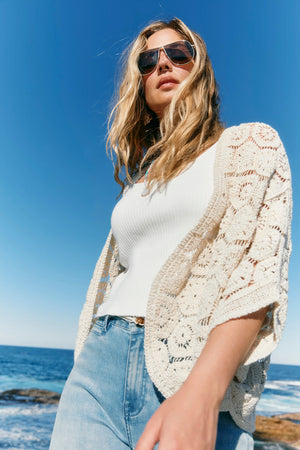 Isle Of Mine Maggie Crochet Cape Canvas